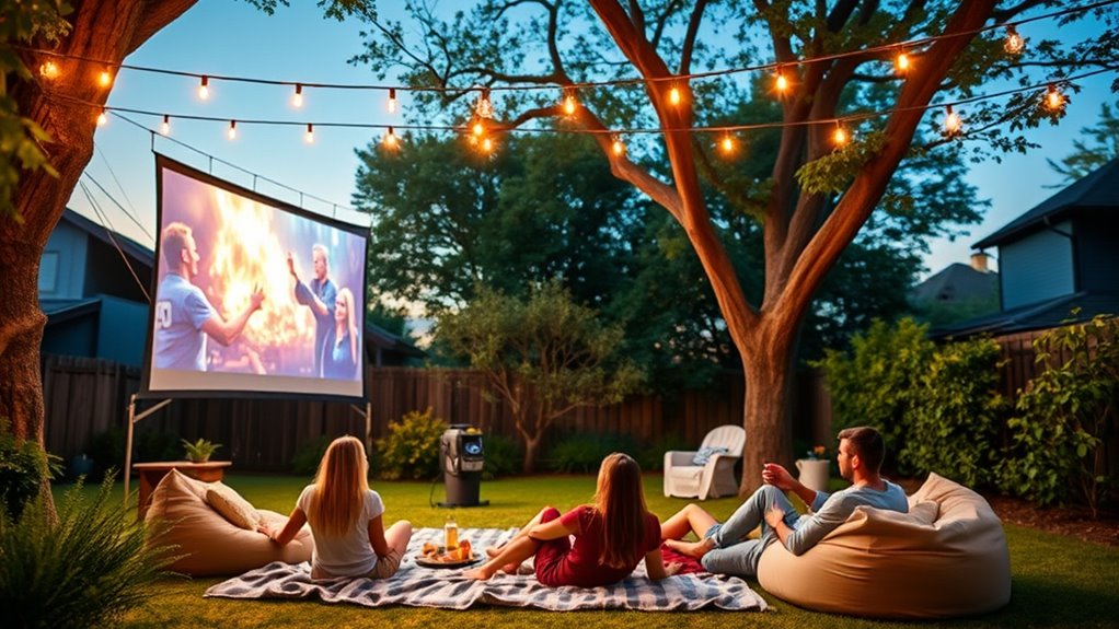 top outdoor projectors with speakers