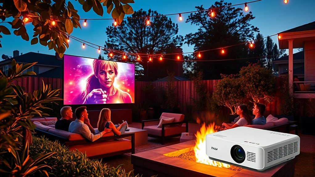 top outdoor short throw projectors