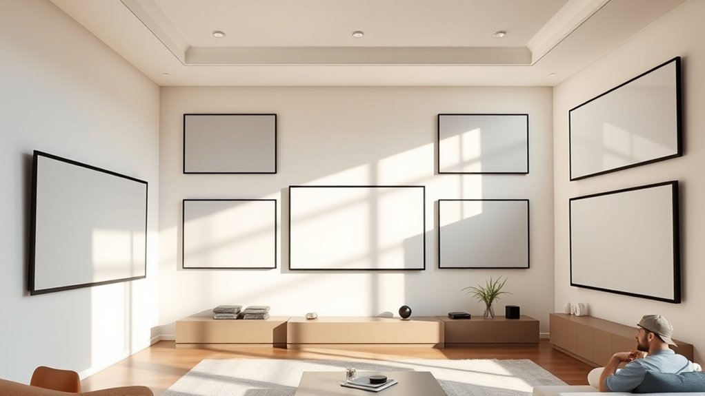 top permanent projector screens