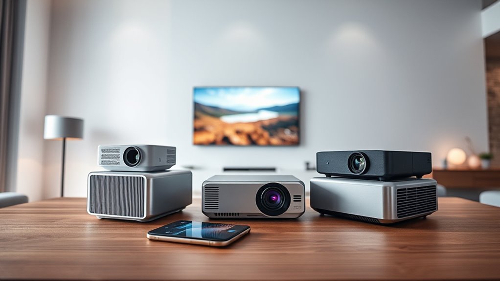 top phone compatible projectors