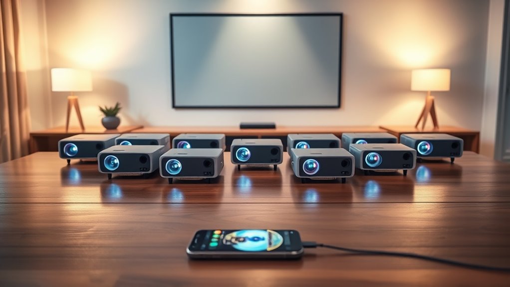 top phone compatible projectors