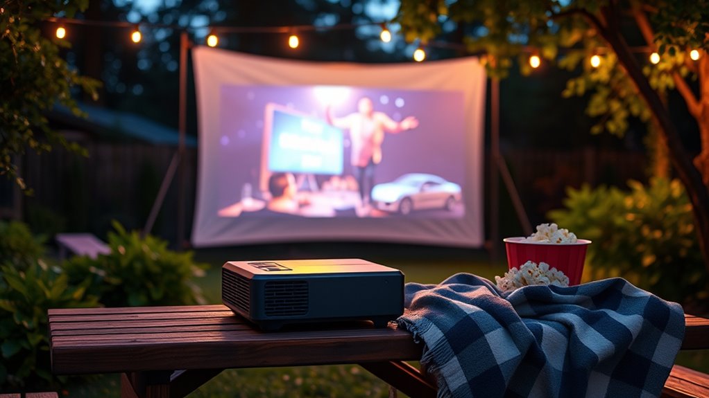 top portable outdoor projectors