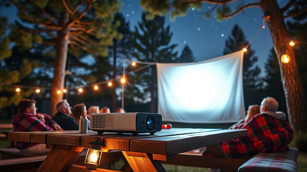 top portable outdoor projectors