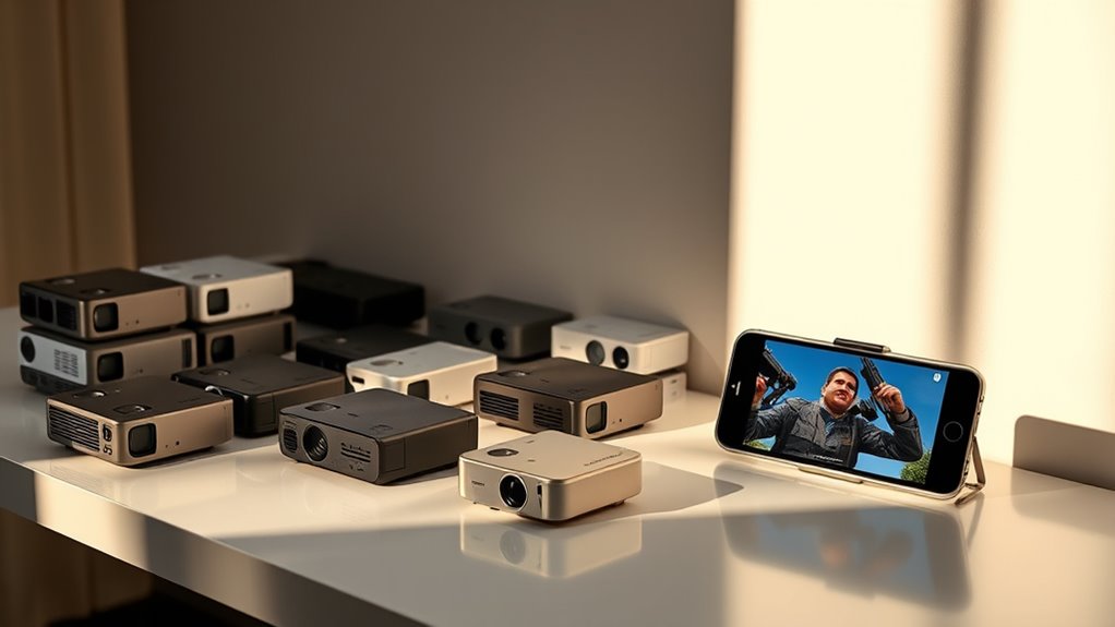 top portable phone projectors