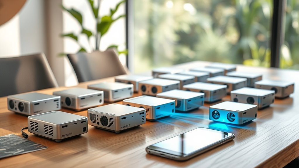 top portable phone projectors