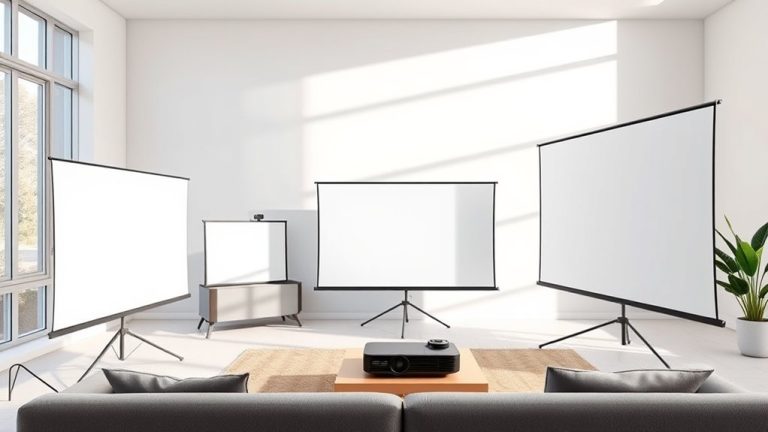 top portable projector screens