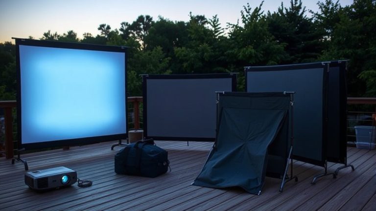 top portable projector screens
