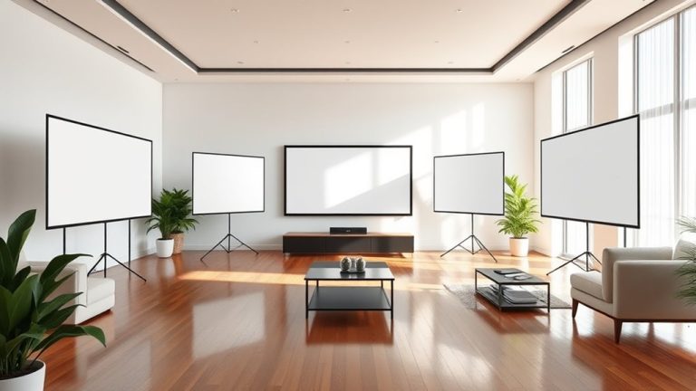 top portable projector screens