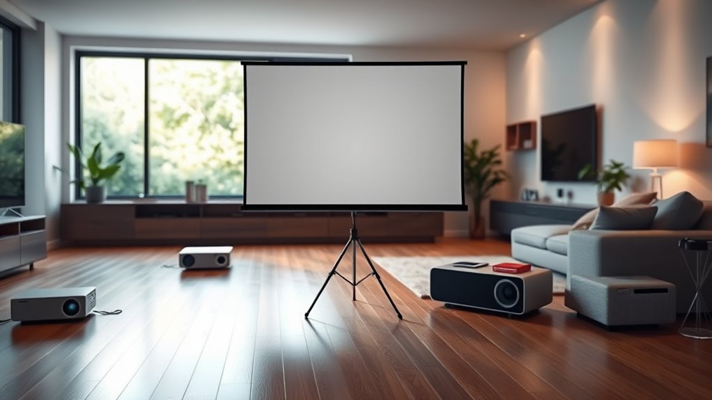 top portable projector screens