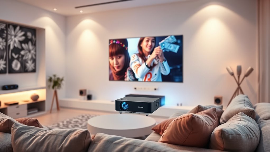 top portable projector sound