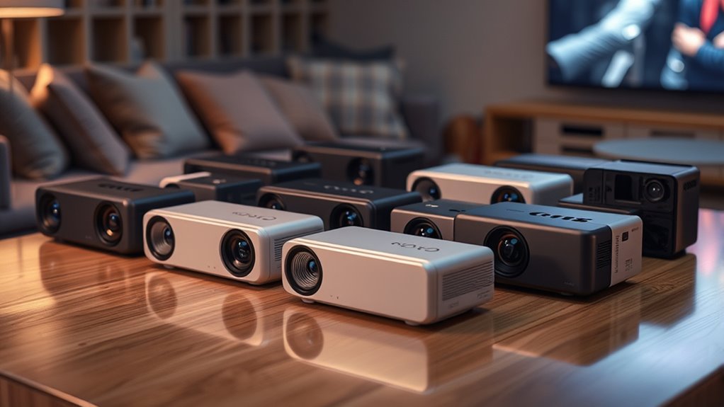 top portable projectors with built in speakers