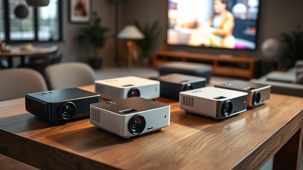 top portable ultra short throw projectors