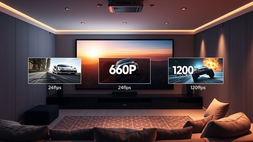 top projector frame rates
