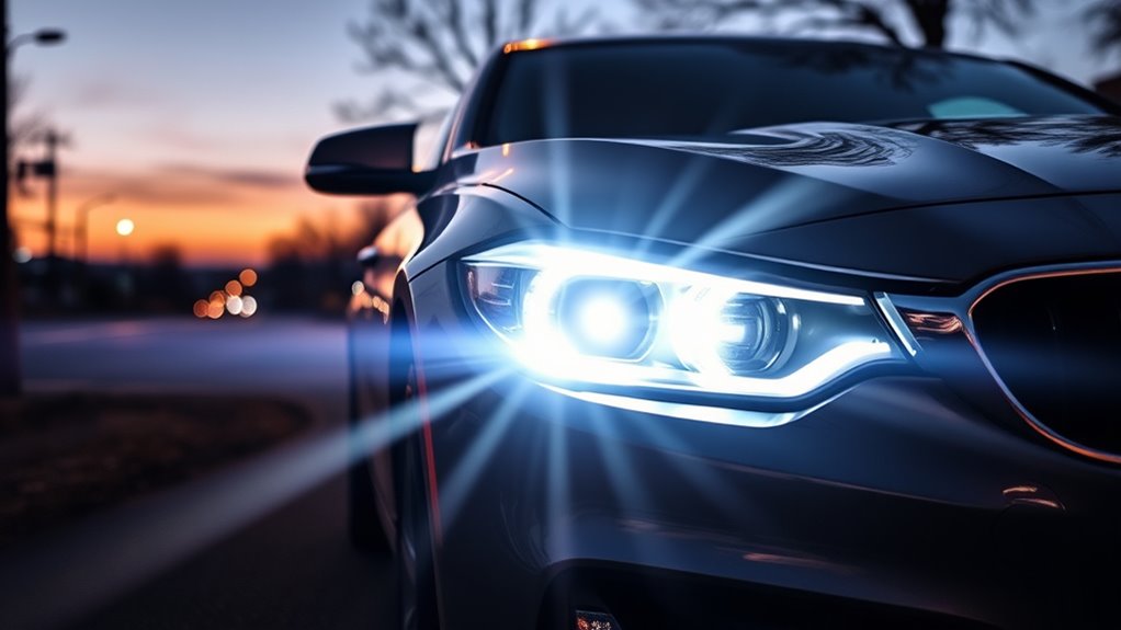 top projector headlight leds