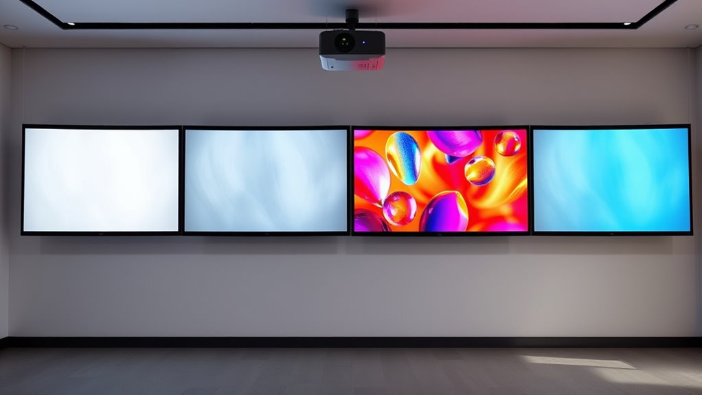 top projector screen colors