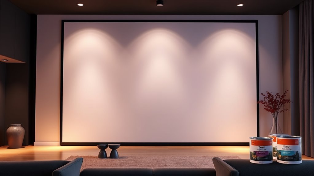 top projector screen paints