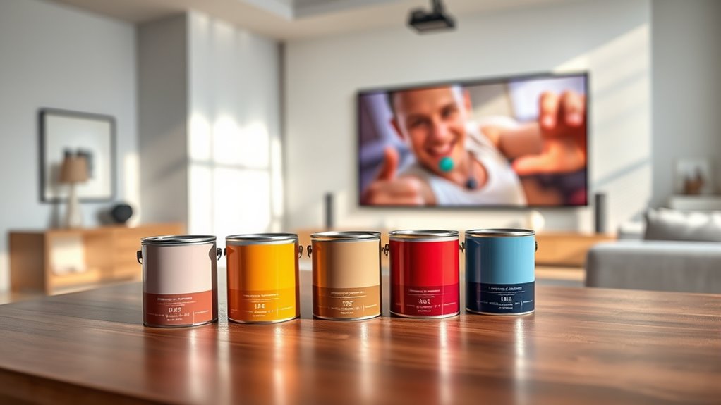 top projector screen paints