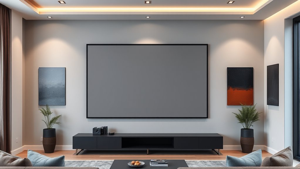 top projector screen paints