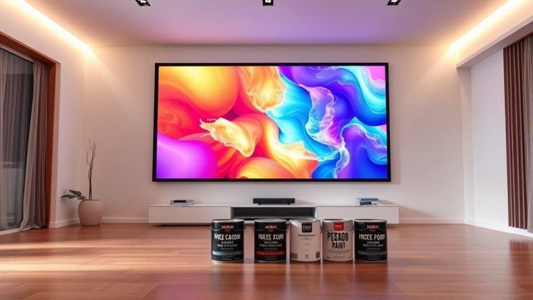top projector screen paints