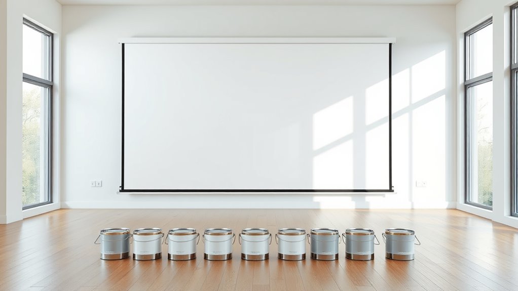 top projector screen paints