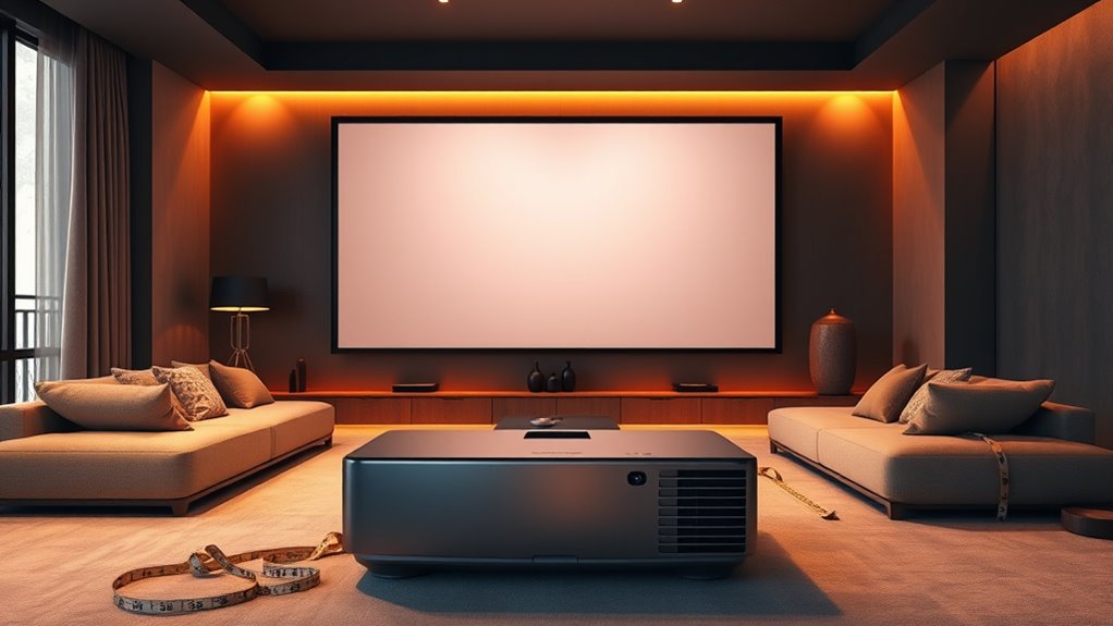 top projector screen size guide