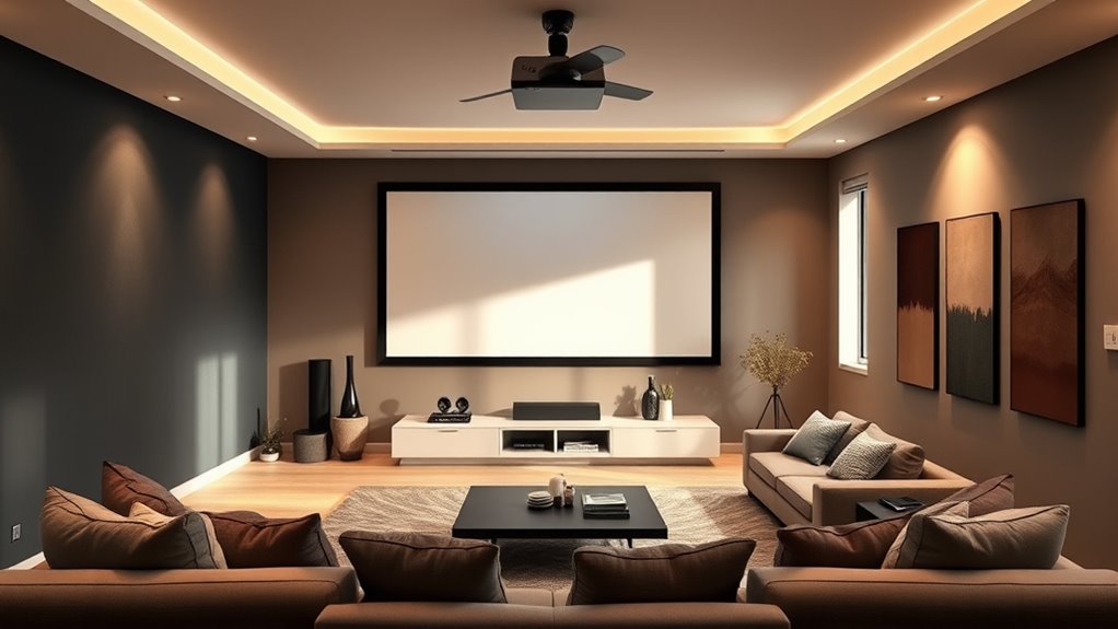 top projector wall colors