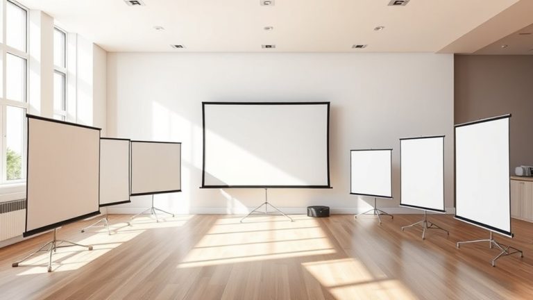 top pull up projector screens