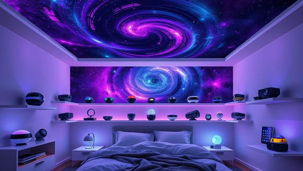 top room space projectors