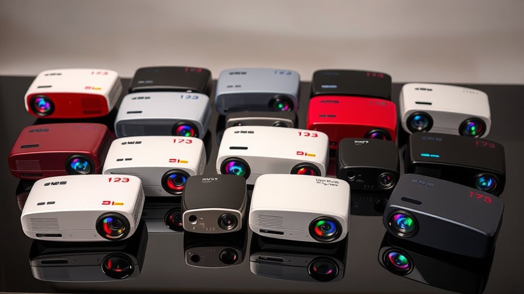 top small android projectors