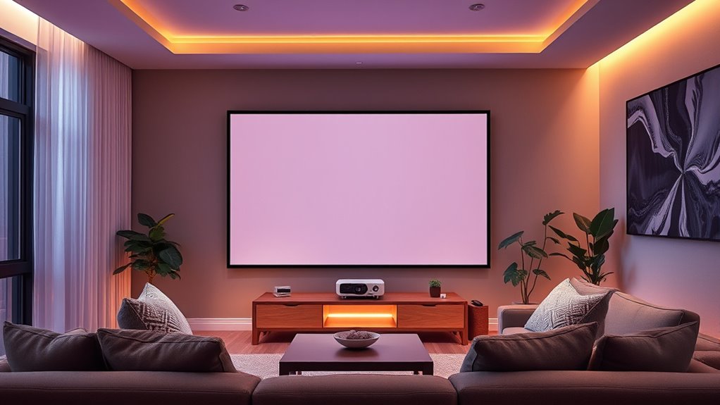 top small room projector screens