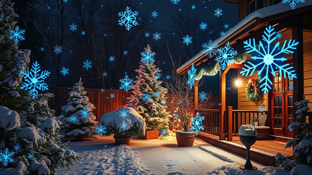 top snowflake outdoor lights
