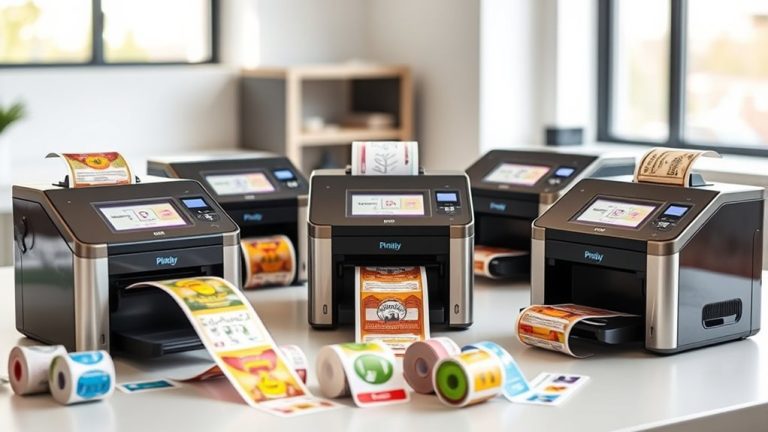 top sticker label printers