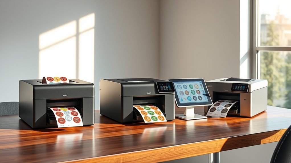 top sticker label printers