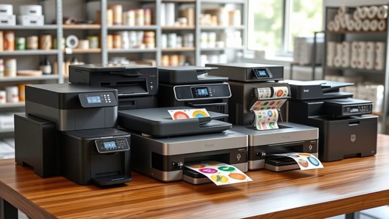 top sticker label printers