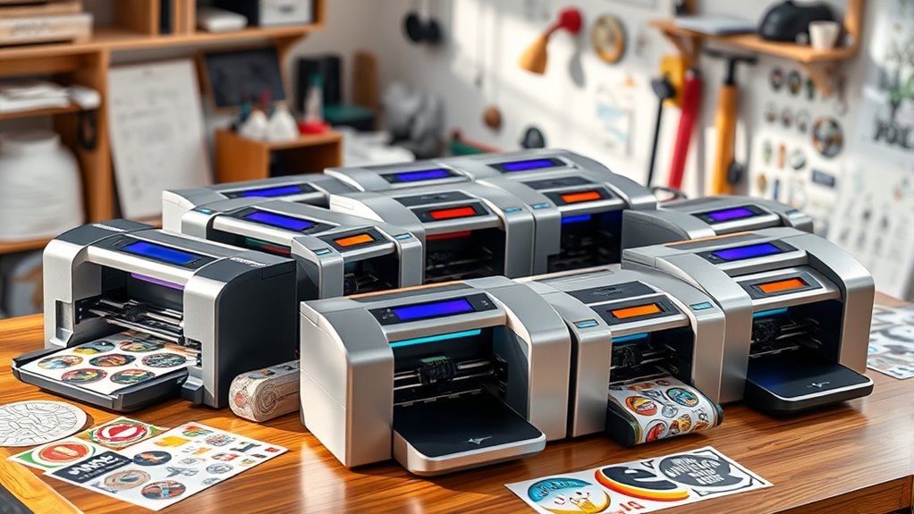 top sticker printer cutter