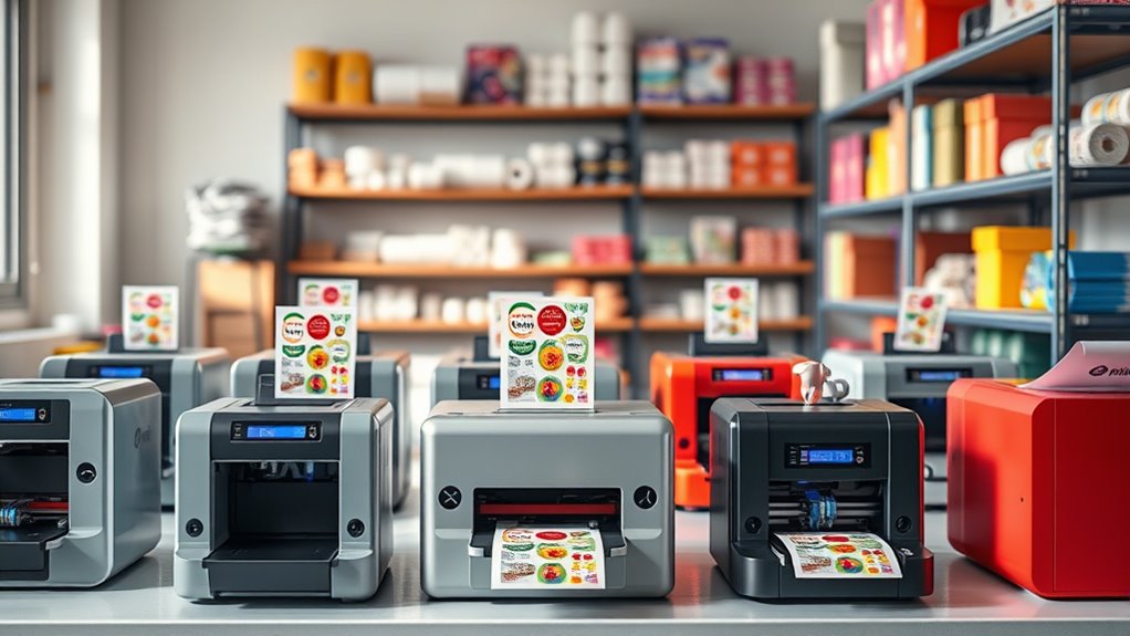 top sticker printer options
