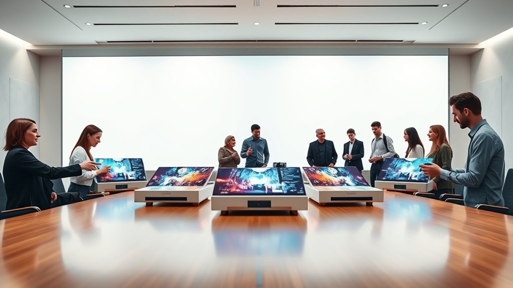 top touch screen projectors
