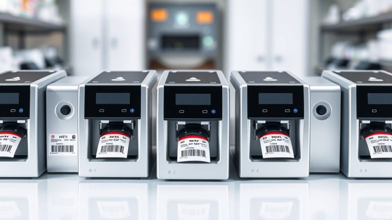 top vial label printers