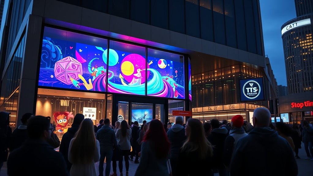 top window display projectors
