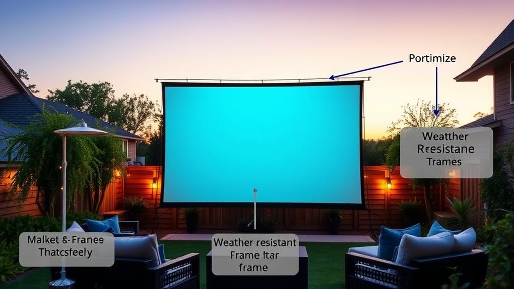 weatherproof portable clear view